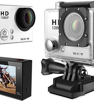 Adventures HD Sports Action Video Camera 16M 1080p 1.5" LCD 30m Waterproof Wifi 4x Zoom 150¡ã View with Mount , yellow