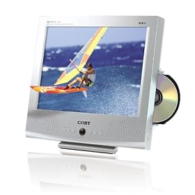 Coby TF-DVD1550 15-Inch LCD TV with Side-Loading DVD Player