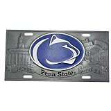 Enterprises Penn State Nittany Lions Heavy-Duty Color Pewter License Plate