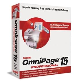 Scansoft Omnipage 15 Professional Upgrade