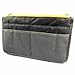 Tapp C. Multi-pocket Nylon Purse Insert Organizer - Black