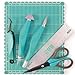 Mini Tool Kit & Magnetic Mat by We R Memory Keepers | Includes 6 x 8-inch magnetic mat, 6-inch ruler, precision tweezers, brad setter, art knife and 5-inch precision scissors