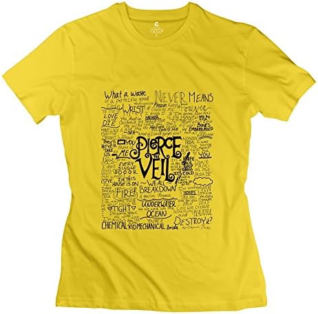 RILI Women's Fan Art Pierce The Veil T-shirt Size XS Yellow