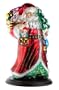 Thomas Pacconi Hand-Painted Glass 10-Inch Santa Figurine With Wood Base