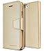 GOOSPERY Sonata Wallet for Apple iPhone 6S Case (2015) iPhone 6 Case (2014) Leather Stand Flip Cover (Gold) IP6-SON-GLD