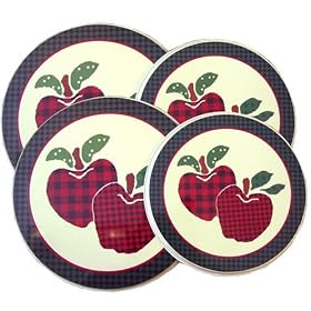 Ingleman Designs Apple Jack Economy Burner Covers, Set of 4