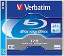 Verbatim 43612 BD-R Write Once 25GB Blu-Ray Disc Jewel Case