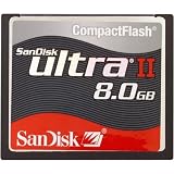 SanDisk 8GB/15MB Ultra II CF Card (SDCFH-008G-A11, US BULK Package)