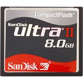SanDisk 8GB 15MB Ultra II CF Card (SDCFH-008G-A11, US BULK Package) by SanDisk