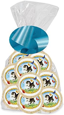 Golden Book Cat 24Pack Freshly Baked Individually Wrapped Party Favor M &amp; M Rainbow Cookies