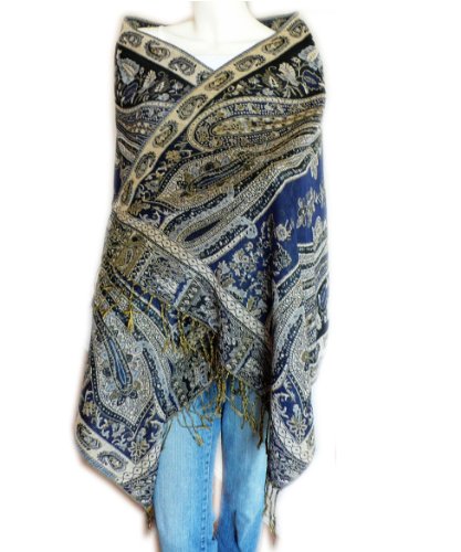 Scarf_tradinginc Women's Triplelayer Pashmina Shawl Wrap
