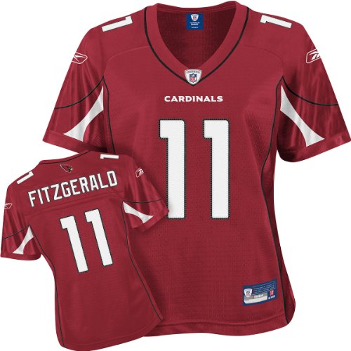 Larry Fitzgerald Red Reebok Premier Arizona Cardinals Women's Jersey - Small