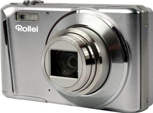 Rollei Powerflex 700 Full HD Digitalkamera (12 Megapixel, 8-Fach opt. Zoom, 7,6 cm, (3 Zoll) LCD, 25mm Weitwinkelobjektiv, Bildstabilisator, 1GB Speicher) silber