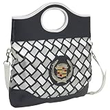 Ashley M Cadillac Woven PU Leather Convertible Clutch (Navy)