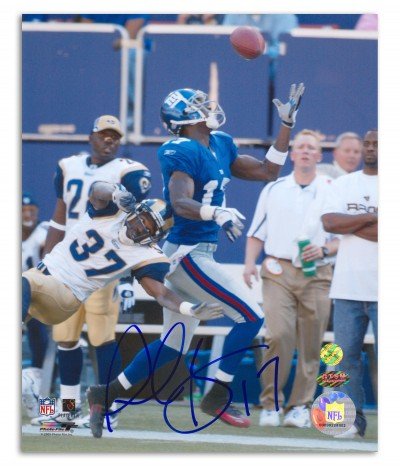 Plaxico Burress Autographed/Hand Signed New York Giants 8x10 Photo