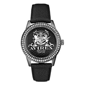 Avirex Men's Three Hand Iced Bezel Watch #RX65013G1