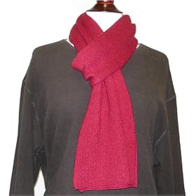 Pure Cashmere Scarf In Cranberry For Man