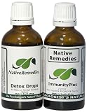 Native Remedies Detox Drops and ImmunityPlus ComboPack to detox and boost immune functioning