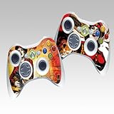 Gan Protective Skin Decorative Decal for XBOX 360 Controller (2pcs in 1)