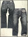 Affliction Instigator Denim Vintage Boot Cut Men's Jeans in Dark Calcified Wash