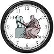 Moses & the 10 Ten Commandments Judaica Jewish Theme Wall Clock by WatchBuddy Timepieces (White Frame)