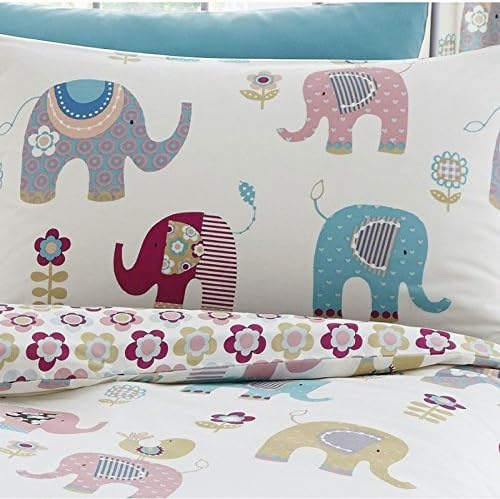 Jumbo Elephant Single Duvet Cover and Pillowcase Set