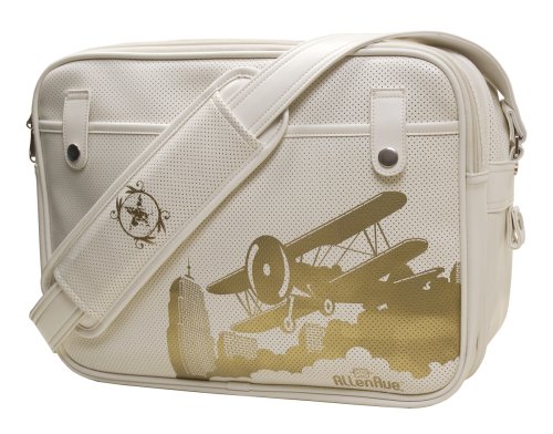5142hf7smWL. SL500  Cevan Metro Diaper Bag Parisian White Vintage Biplane Perforated Finish