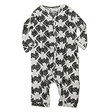 (オーシャン＆グラウンド) Ocean＆Ground BATロンパース ブラック(BK) 70