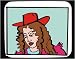 All Products : Decorated Mouse Pad with Russia, bust, hair, hat, woman, Asia