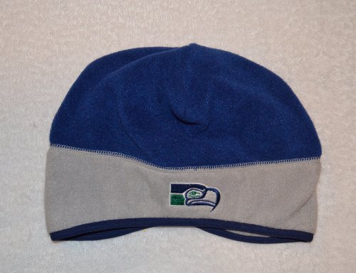 Seattle Seahawks Polyester Skull Cap - NFL Cuffless Beanie Knit Hat