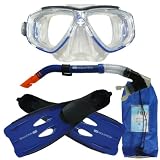 Aquatics / Aqua Lung Schnorchelset Tauchset Flossen Maske Schnorchel Silikon