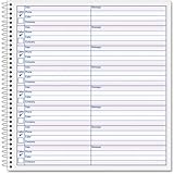 TOPS Spiral Voice Message Log Book, 2-Sided, 1-Part, 8.5 x 8.25 Inches, 8 Messages per Page, 800-Message Book (4416)