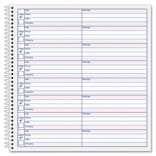 TOPS Voice Message Log, 8.25 X 8.5 Inches, 800-Message Book (4416)