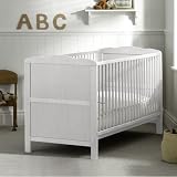 Saplings Kirsty Cot Bed in Classic White Finish with Superior Spring Mattress
