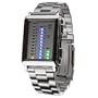 Detomaso Binary Led Watch Spacy Timeline Stainless Steel Bracelet Silver G-30723A