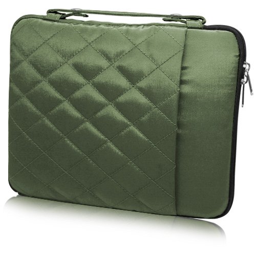 BoxWave Quilted Apple iPad 2 Carrying Bag (Olive Green)