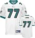 Jake Long Jersey: Reebok Authentic White #77 Miami Dolphins Jersey