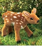 Plush Fawn Hand Puppet 13″