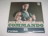 Laserdisc Commando With Arnold Schwarzeneggen, Rae Dawn Chong, Dan Hedaya, Vernon Wells, James Olson and Alyssa Milano.