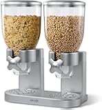 Zevro KCH-06124/GAT202 Indispensable Dry Food Dispenser, Dual Control, Silver
