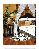 Moroccan Dream I by Krista Sewell. CANVAS WITH BRUSHSTROKES with 3/4 inch bars. 8.12 inches width by 9.97 inches height. Highest Quality Art Poster Print