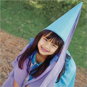 Silk Princess Hat (Turquoise/Lavender) by Sarah's Silks