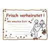 50 Ballonflugkarten Frisch verheiratet -90032-