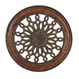 'Iodized Metal Round Plaque wall Decor Sculpture 22''