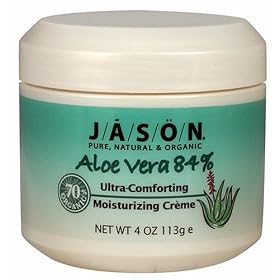 Jason Aloe Vera 84% Ultra-Comforting Moisturizing Creme, 4-Ounce Jars (Pack of 3)