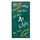 Forever Collectibles MLB Oakland Athletics 30X60 Printed Signature Ball Towel