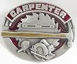 Carpenter (Occupation) Enamel Pewter Buckle