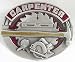Carpenter (Occupation) Enamel Pewter Buckle