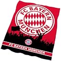 FC BAYERN MÜNCHEN FUßBALL FANARTIKEL FLEECEDECKE FANS
