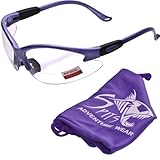 Cougar BIFOCAL Safety Glasses - Powder Puff Series - Powder PURPLE Frame 1.50 Magnifier